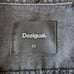 Desigual Gabrielle Dark Denim Coat Black Floral Jean Jacket size 42