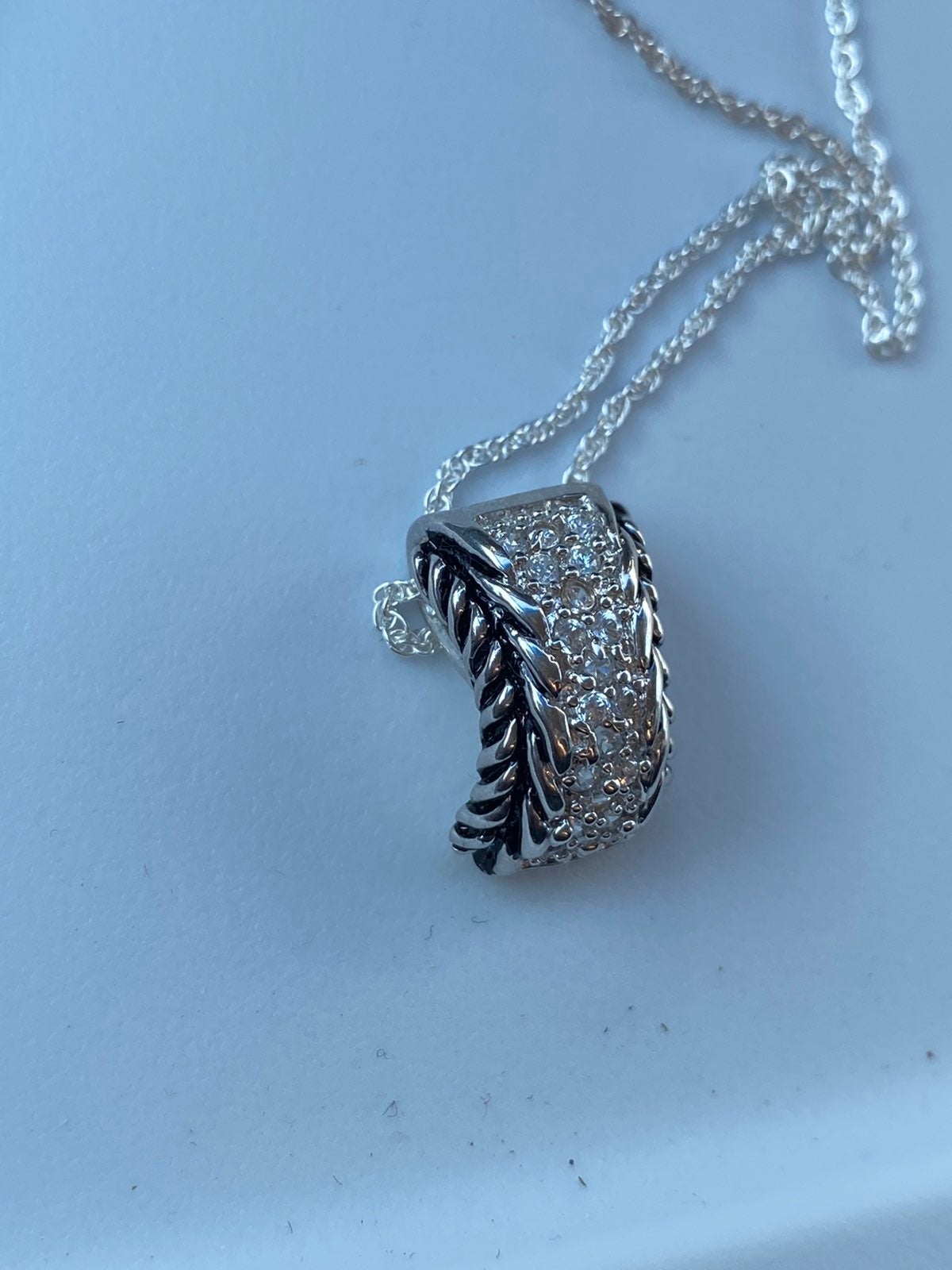Silver & oxidized Vintage necklace