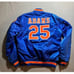 New York Mets Adams #25 Starter Diamond Collection Jacket Mens XL Blue Snap.
