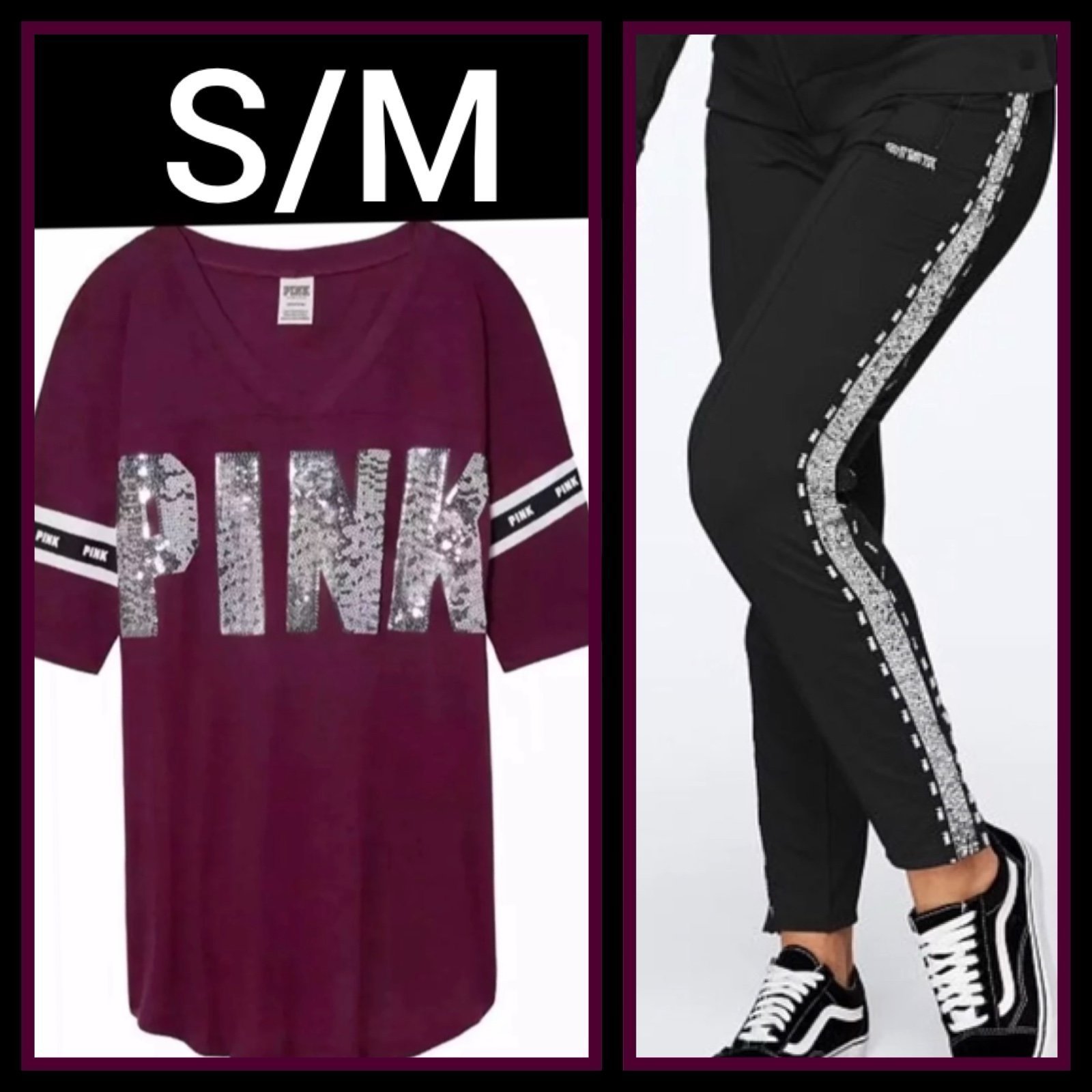NWT VS PINK S/M BLING SET