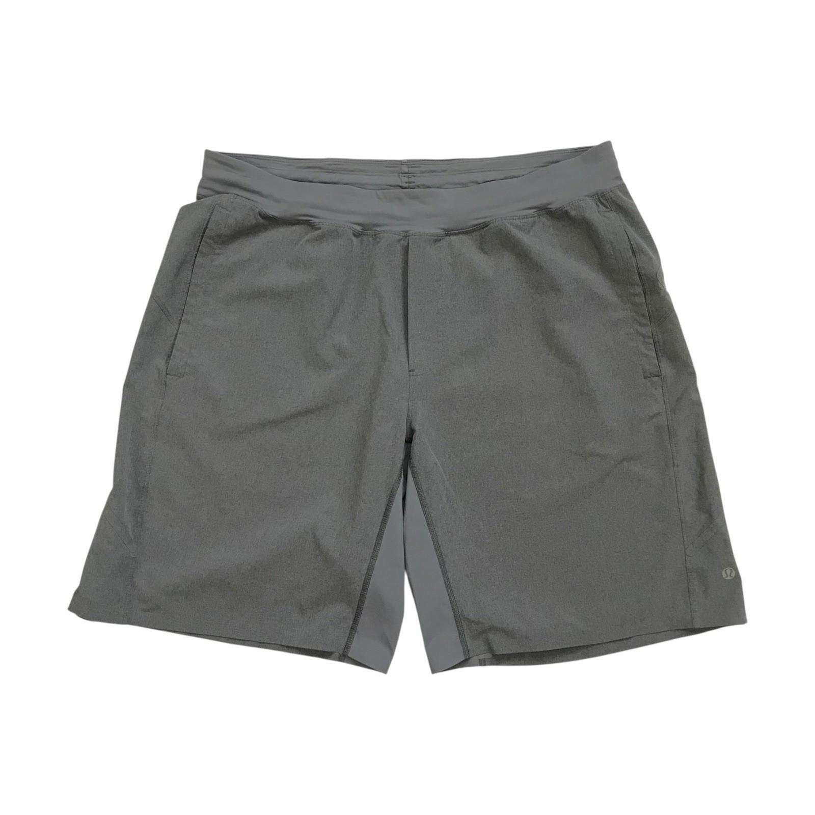 Lululemon THE Shorts XL Mens Gray 9 Linerless Gym Workout Training Running
