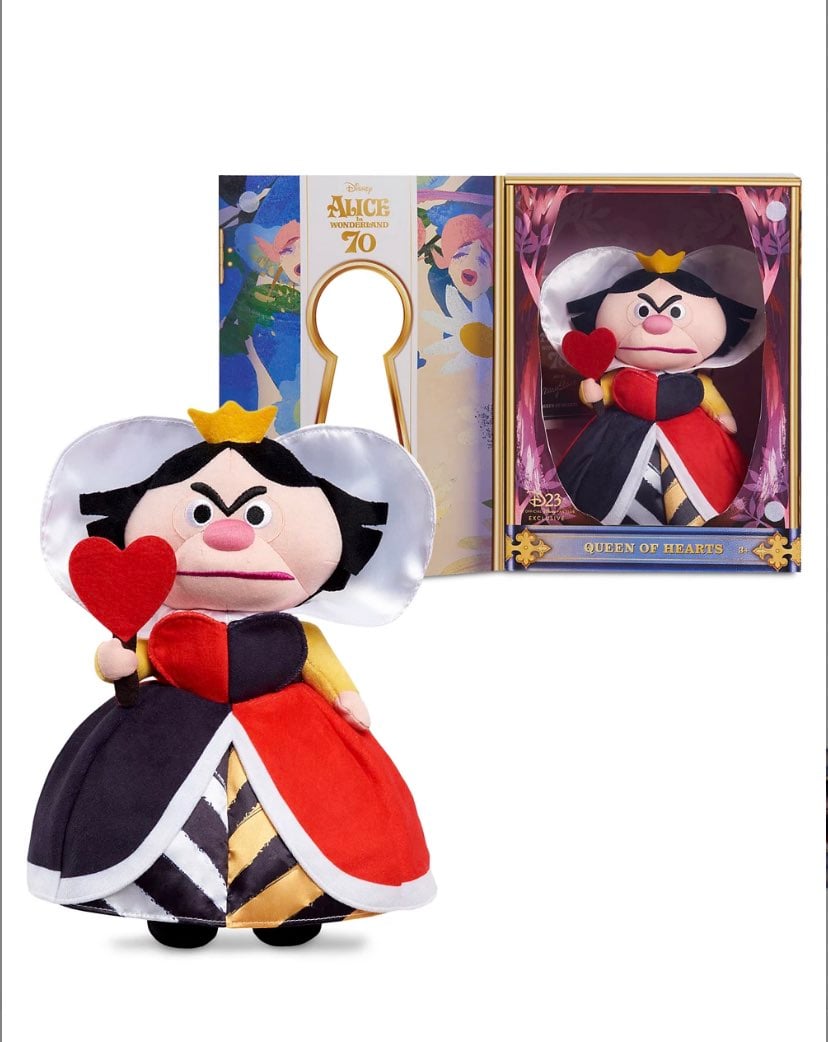 D23 Exclusive Queen of Hearts Plush – Alice in Wonderland by Mary Blair – Limite