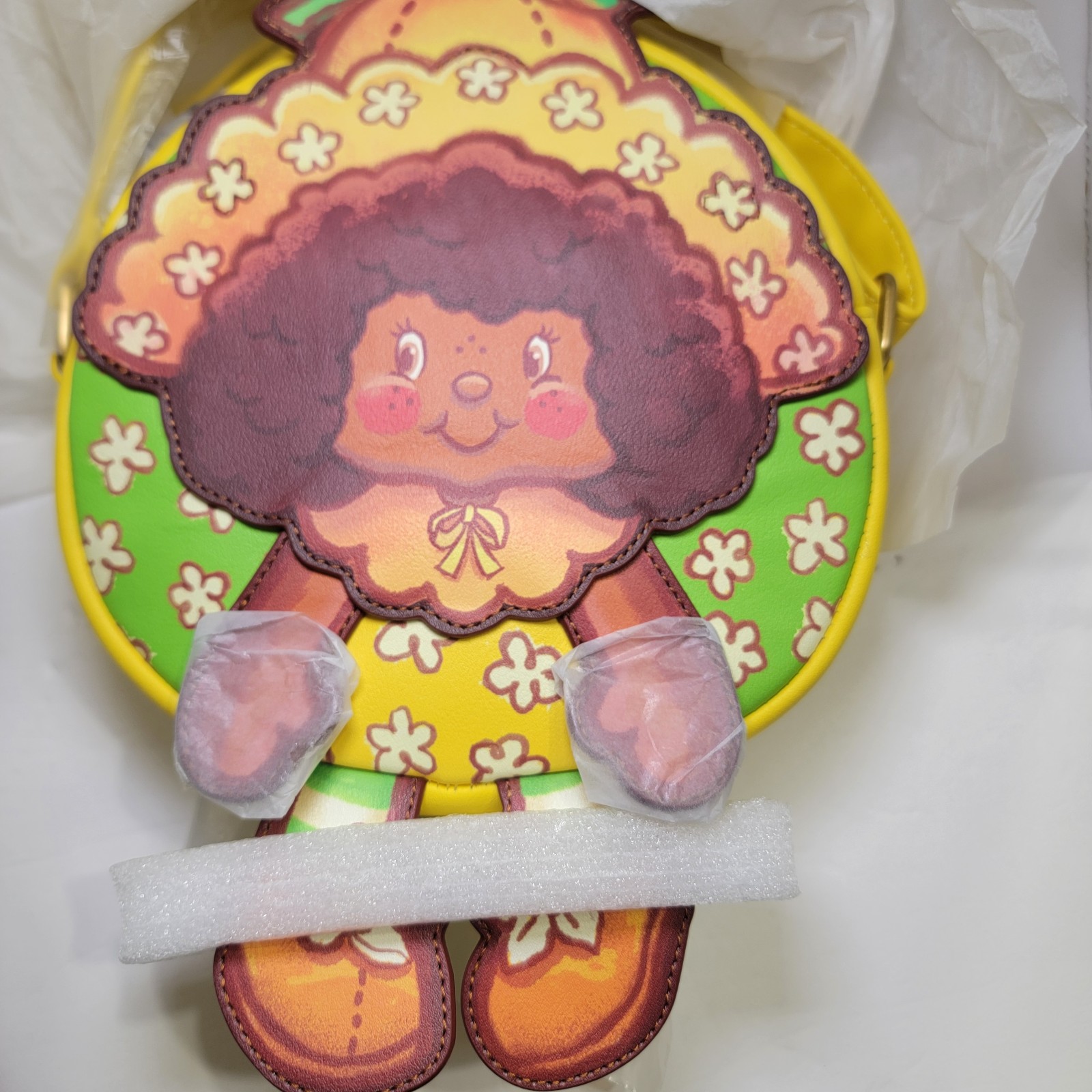 Loungefly Strawberry Shortcake & Friends Orange Blossom Crossbody Bag Yellow NWT
