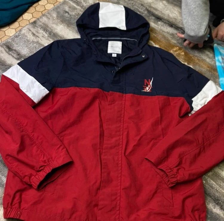 nautica vintage fleece jacket