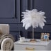 Girl's bedroom bedside lamp, coconut tree ostrich hair wedding room
