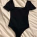 Aritzia contour squareneck shortsleeve bodysuit