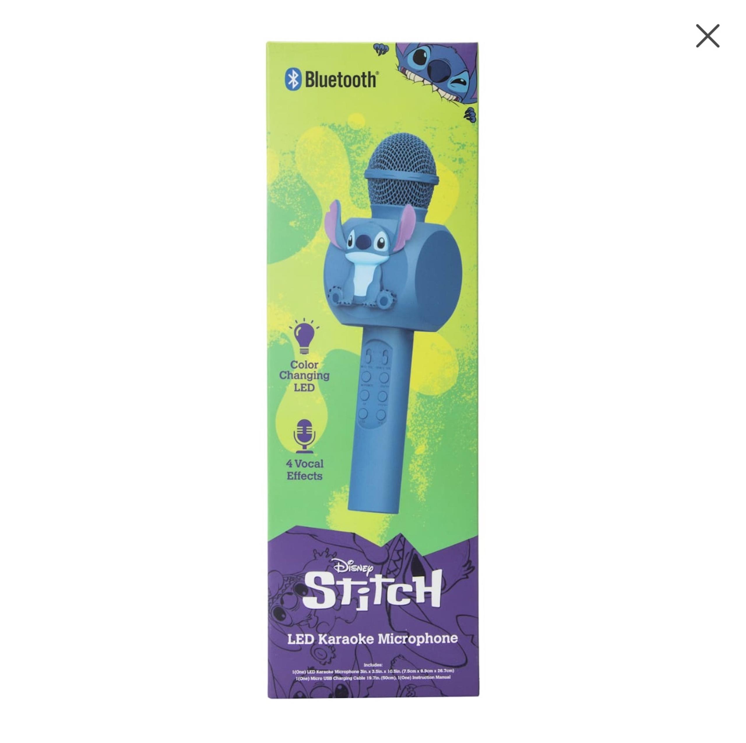 Stitch LED Bluetooth karaoke microphone