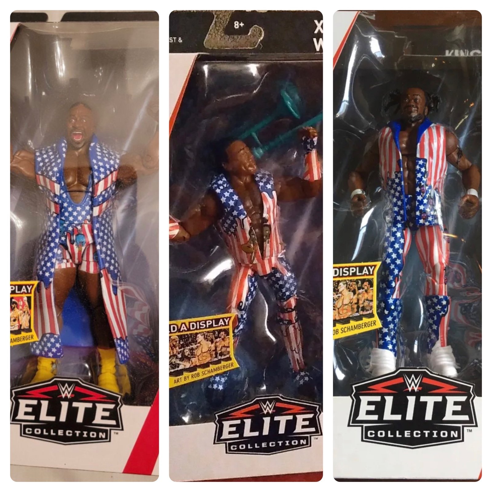 Wwe Elite New Day! Xavier Woods! Big E! Kofi Kingston! Series #60 #61! Rare Set!