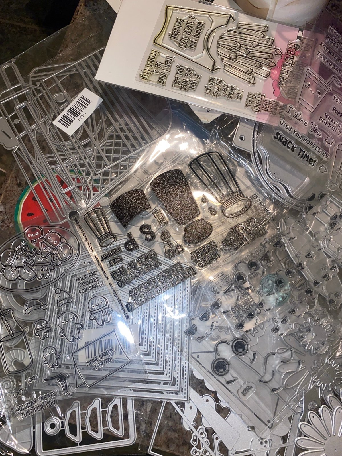 10 Random Metal die cuts and stamps (all different sizes)