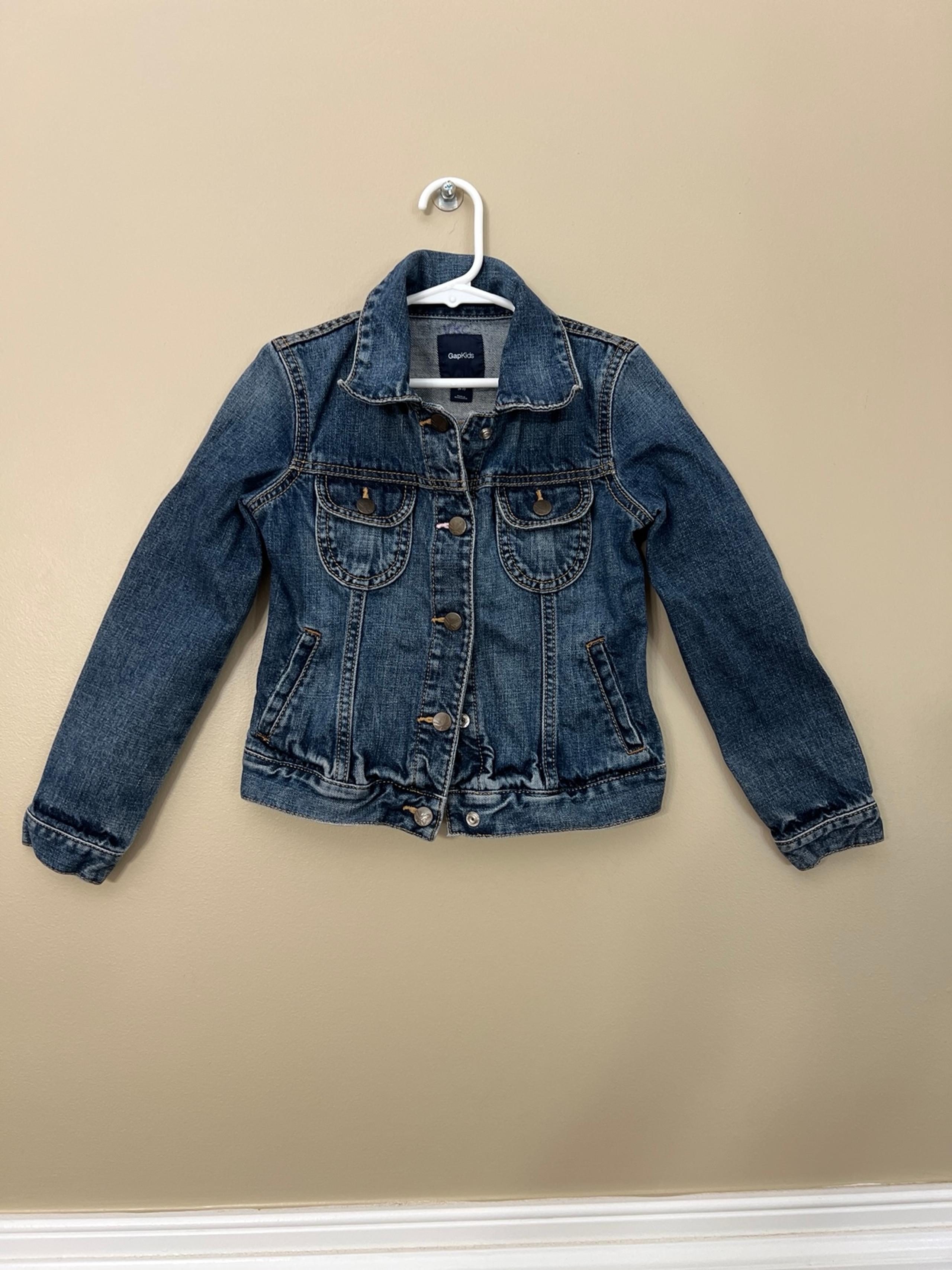 Gap Kids Girls Blue  Denim Jean Jacket size s small 6/7