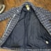 J. Crew Navy Blue & White Tweed Wool Blend Mid Length Coat Size 00