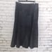Sandro Sportswear Women's 12 Black Animal Print Dark Denim Tiered Flare Skirt