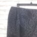 Sandro Sportswear Women's 12 Black Animal Print Dark Denim Tiered Flare Skirt