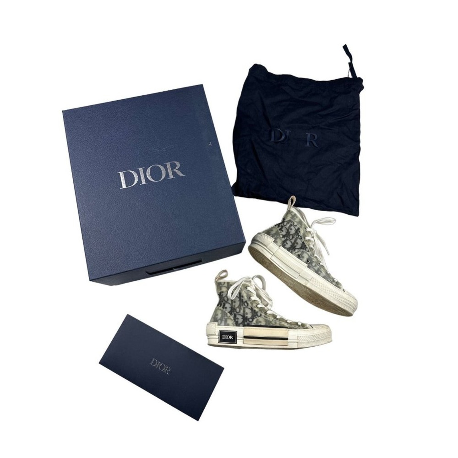Dior - B23 HIGH-TOP SNEAKER in White and Black