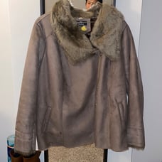 Dennis Basso Faux Shearling Coat Size 2X