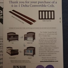 Delta convertible crib