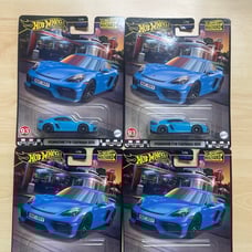 Hot Wheels 2024 Premium Boulevard #93 Porsche 718 Cayman GT4 (Blue)