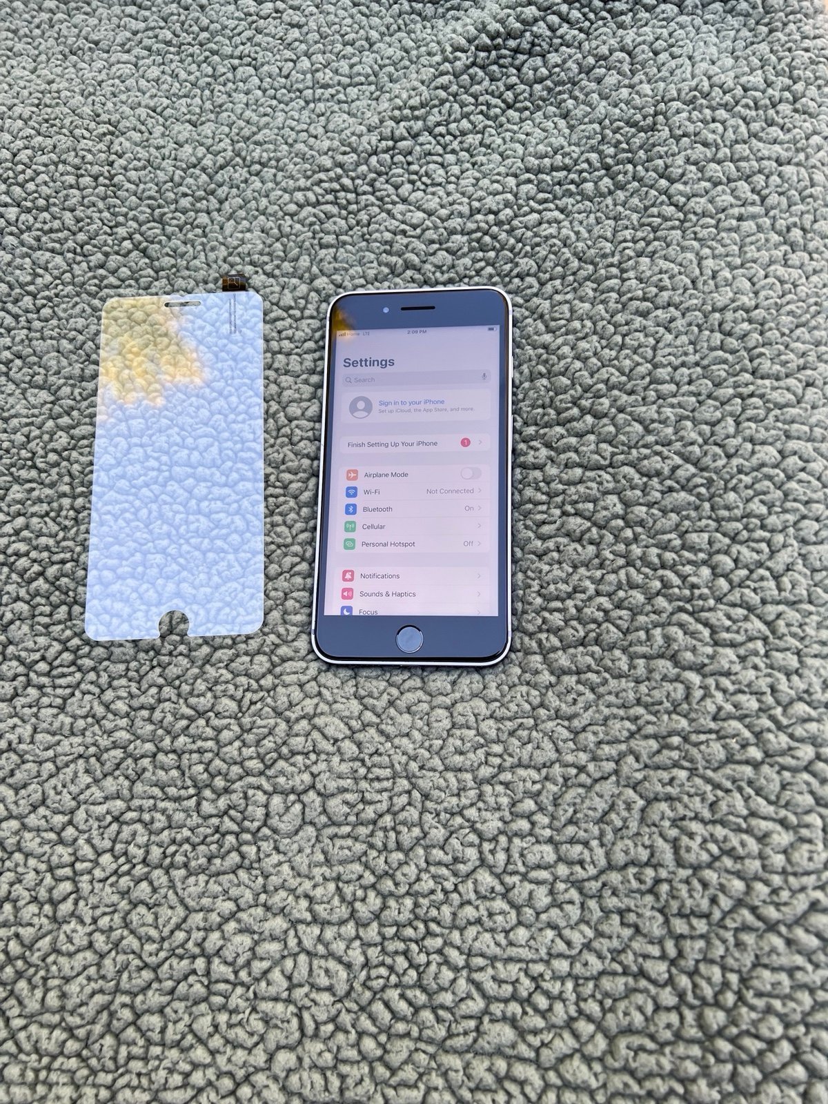 Apple iPhone 7 Plus 128 Unlocked  Custom  Purple Dark Square Shape  12 14 15 - detail