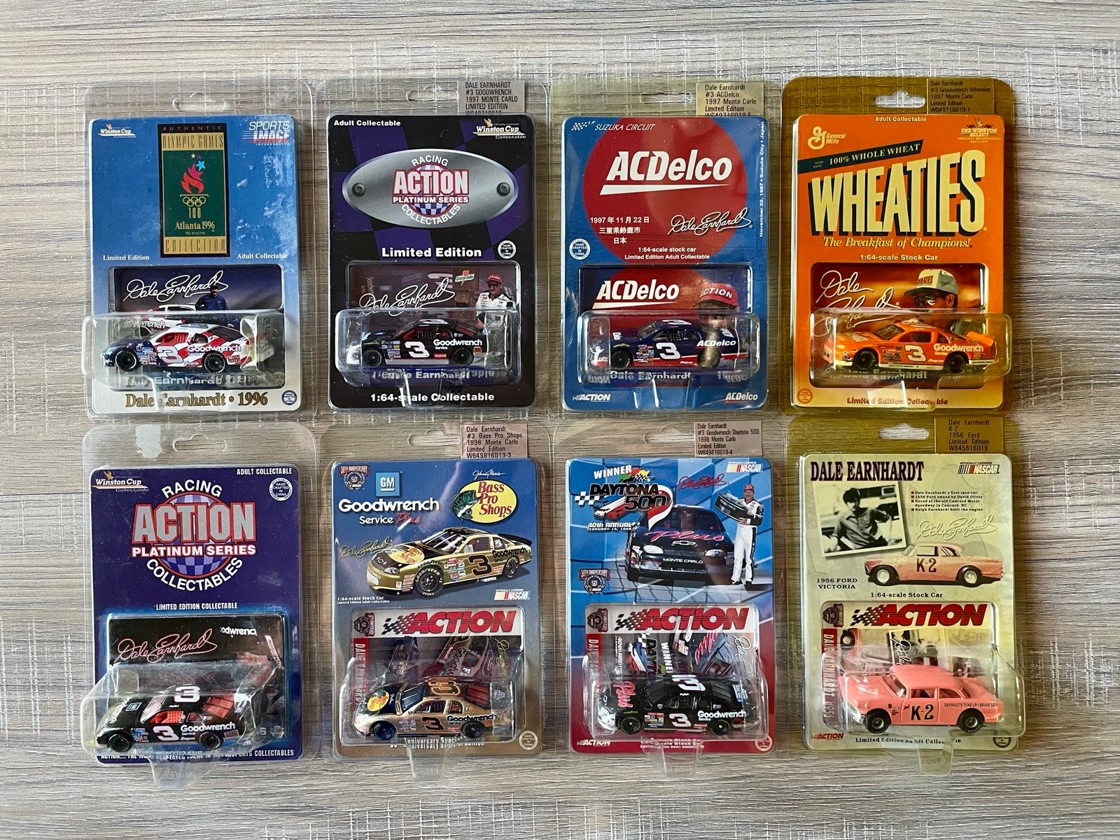 Dale Earnhardt Sr Action Racing Collectibles 1:64 8 Car Lot