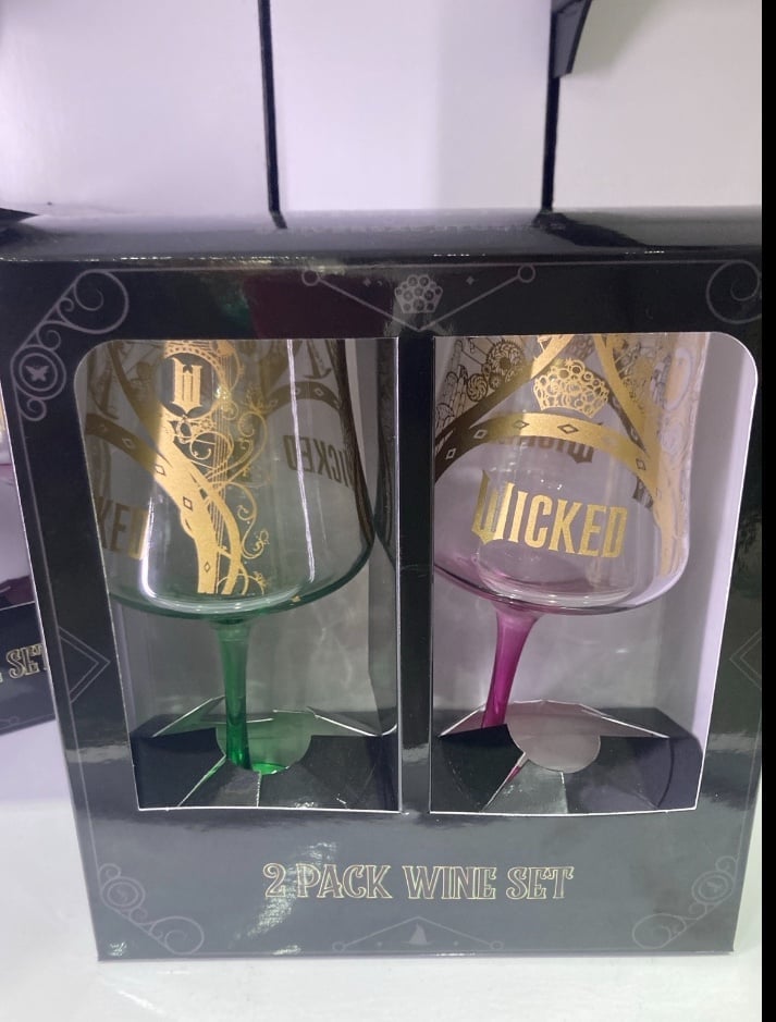 Wicked Wine Glasses Universal Studios exclusive