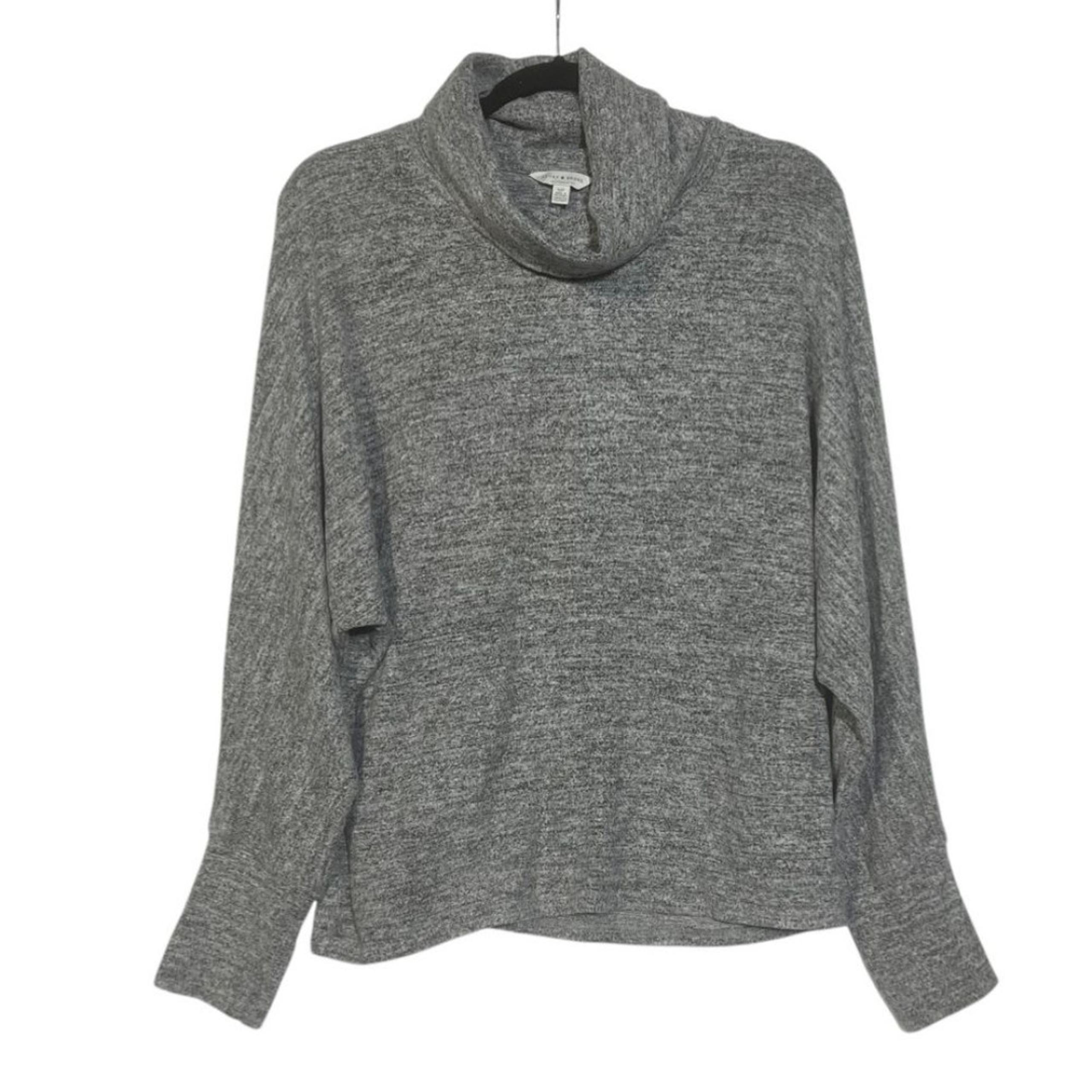 Lucky Brand Cowl Neck Sweater Dolman Sleeve Size Small Grey Cozy Super Soft