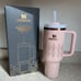 Stanley Quencher H2.0 FlowState stainless Tumbler Cup Water bottle 40oz pink