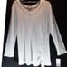 Wit & Wisdom Side Ruched Thermal Knit Top Large Grey