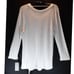 Wit & Wisdom Side Ruched Thermal Knit Top Large Grey