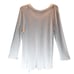 Wit & Wisdom Side Ruched Thermal Knit Top Large Grey