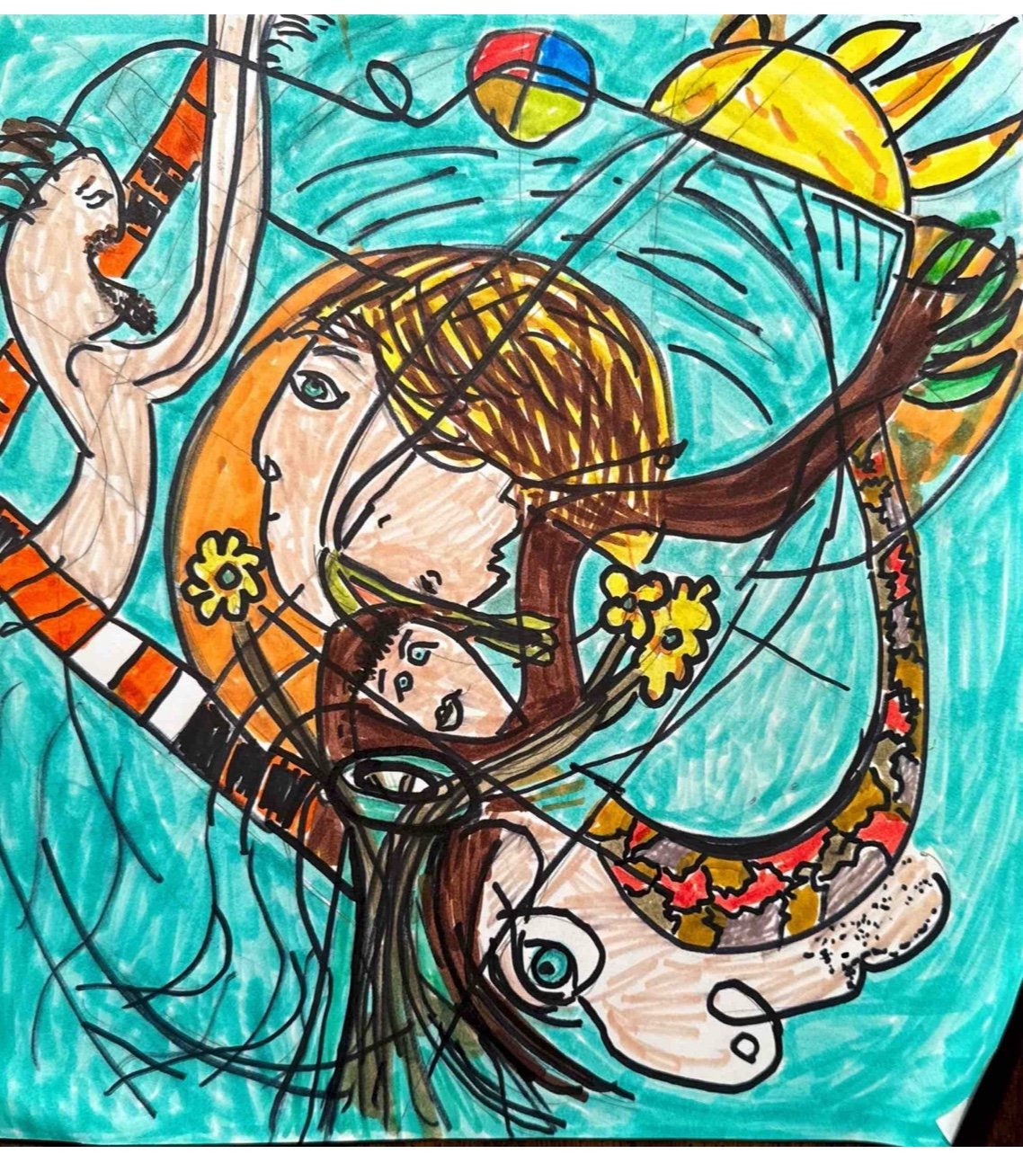 Vibrant abstract art