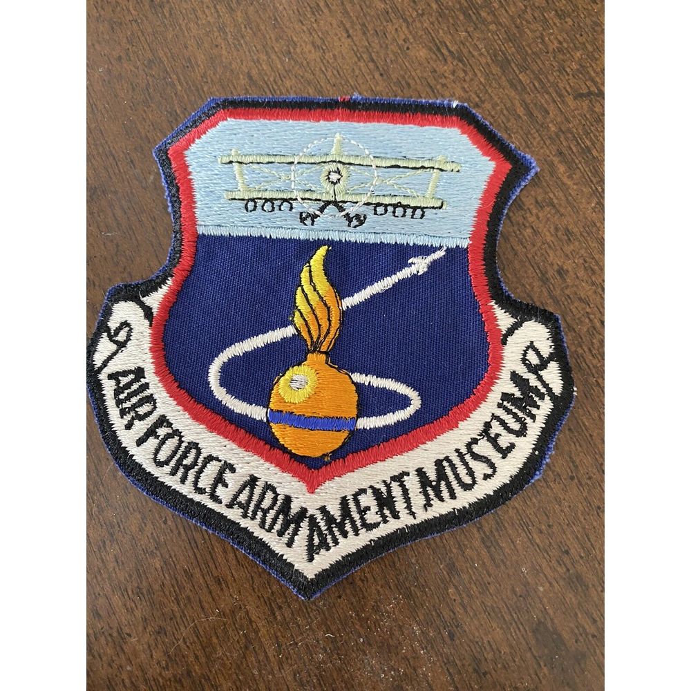 Air Force Arm Ament Museum Patch With Air Plane