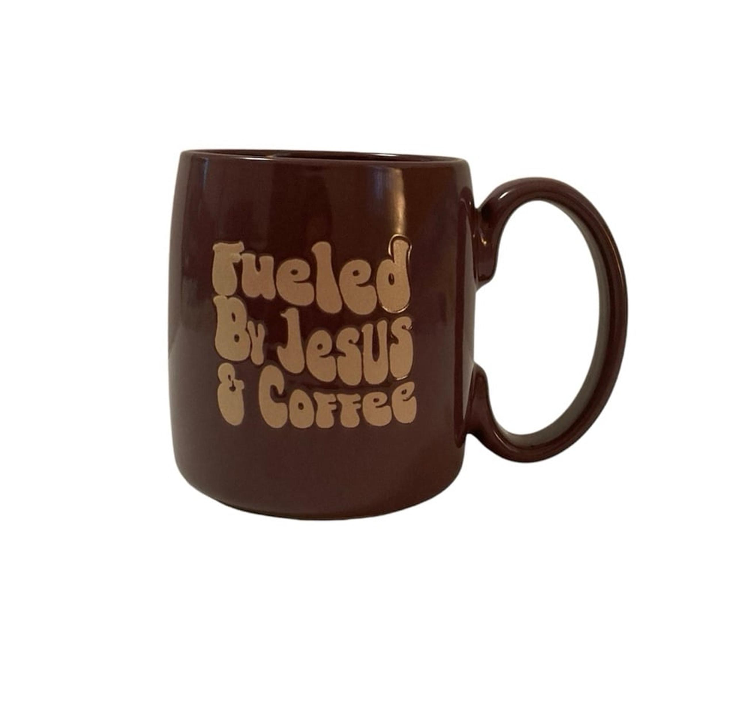 Fueled By Jesus & Coffee 20.5 oz Plum Mainstays by Walmart Coffee Tea Mug