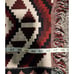Vtg Blanket Throw Southwestern Geometrical Aztec Western Red 66 x 47 in Black