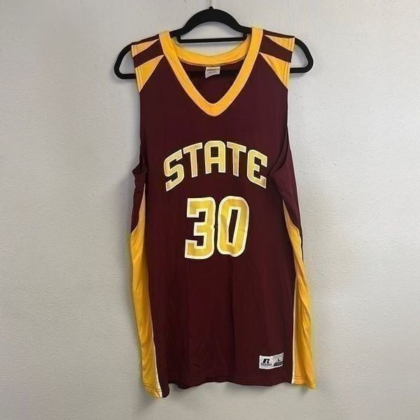 VTG 2000s Russell Athletic Men's Arizona State #30 Basketball Jersey Size L