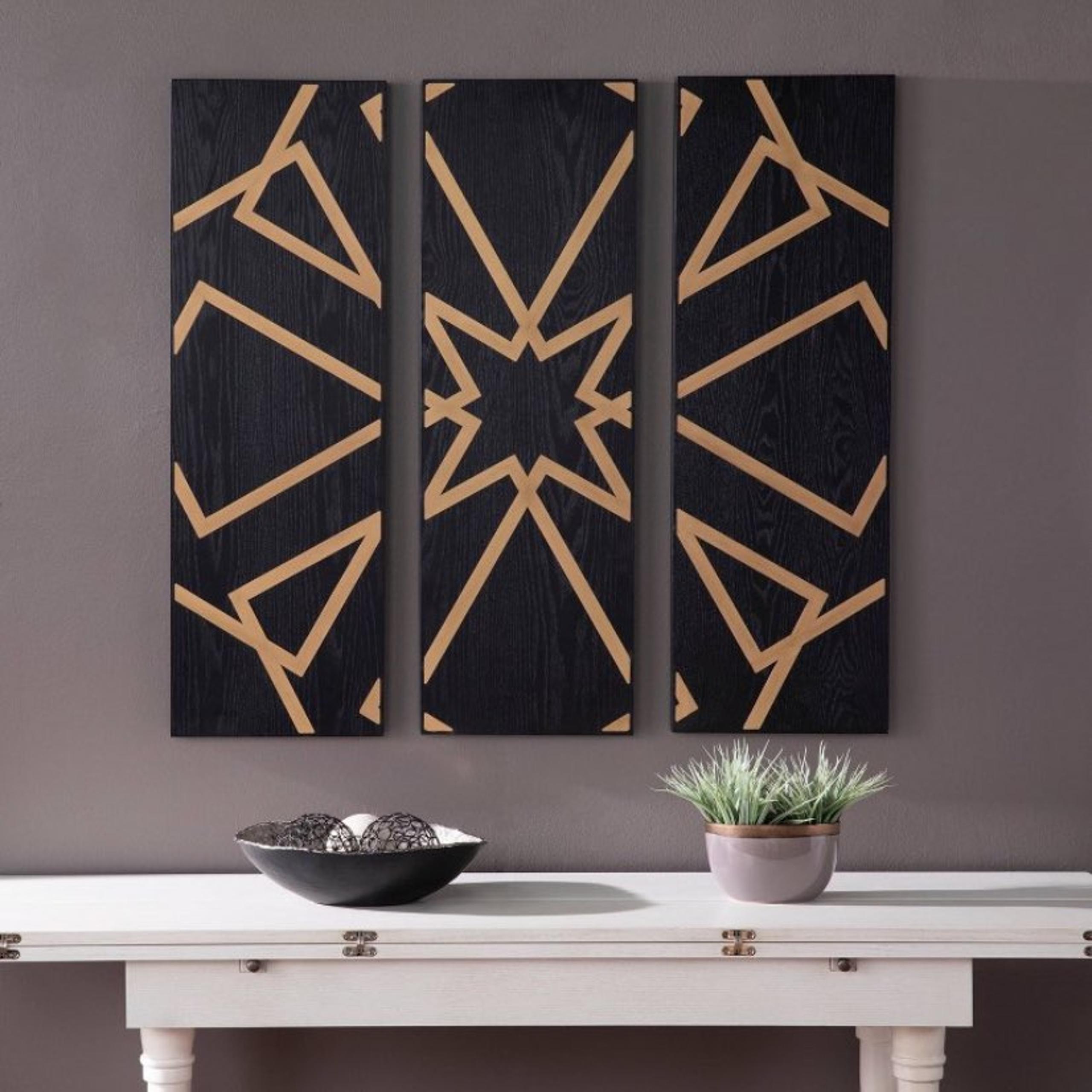 Set of 3 decorative wall panels