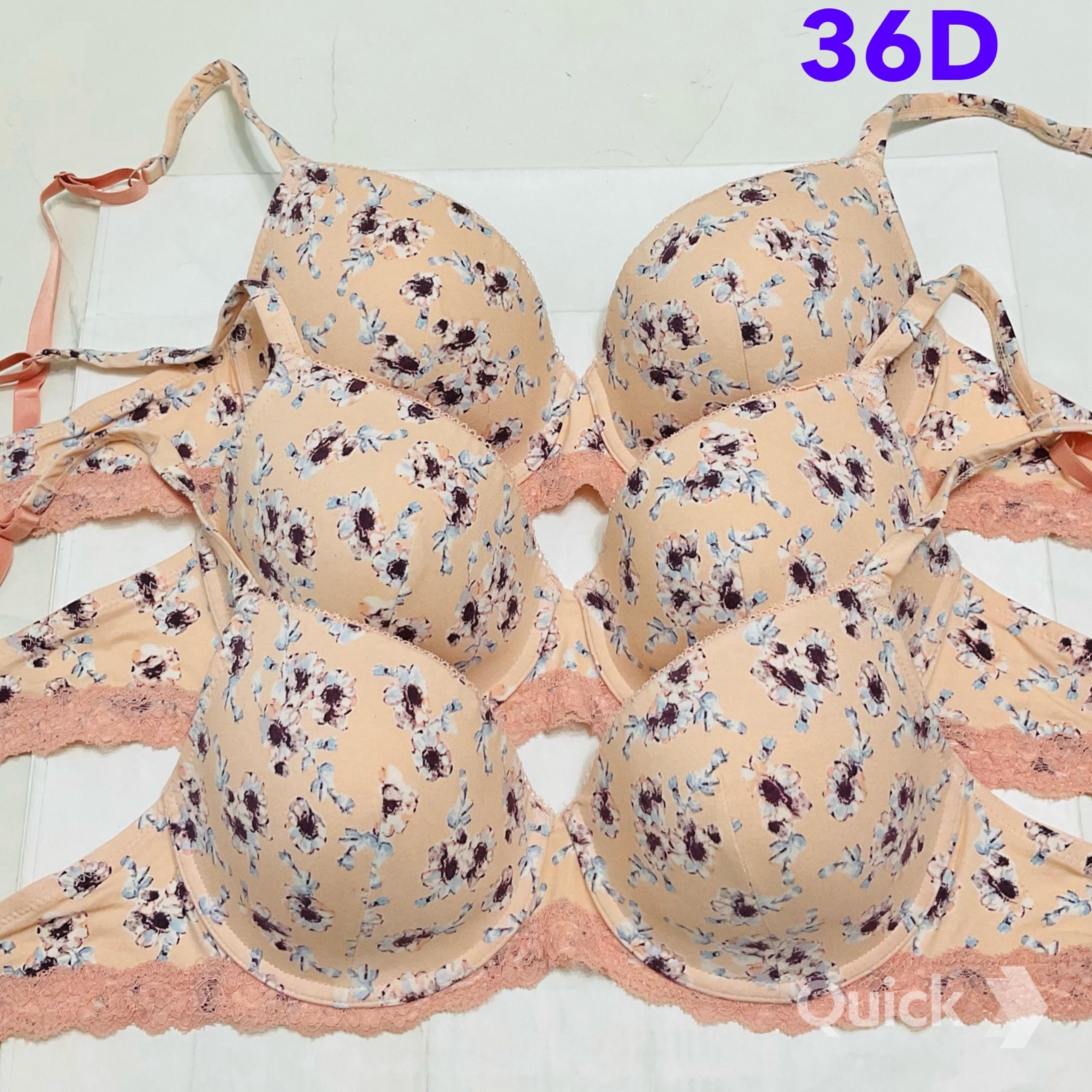 36D - New 3 pcs Next Beige Floral Seamless Cup Bras
