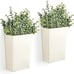 2 Packs Metal Wall Planter with Artificial Plants