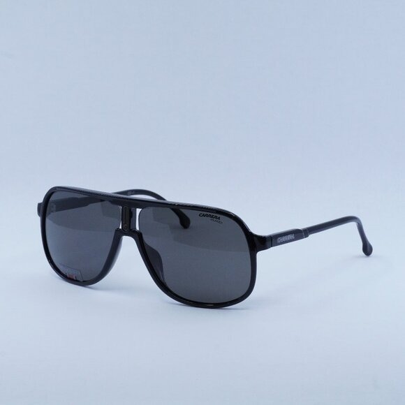 New Carrera1047/S 0807 M9 Sunglasses - Black Frame, Grey Polarized Lenses