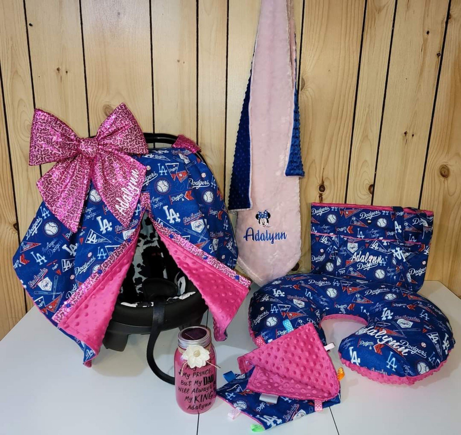 Baby car seat canopy *Dodgers*
