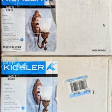 KICHLER Premium brand Sconce Vanity Light w/Medici Gold Finish (lot of 2)