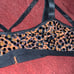 NEW neon cheetah rhinestoned lingerie set