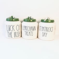 Rae Dunn St. Patricks Day Canister Set