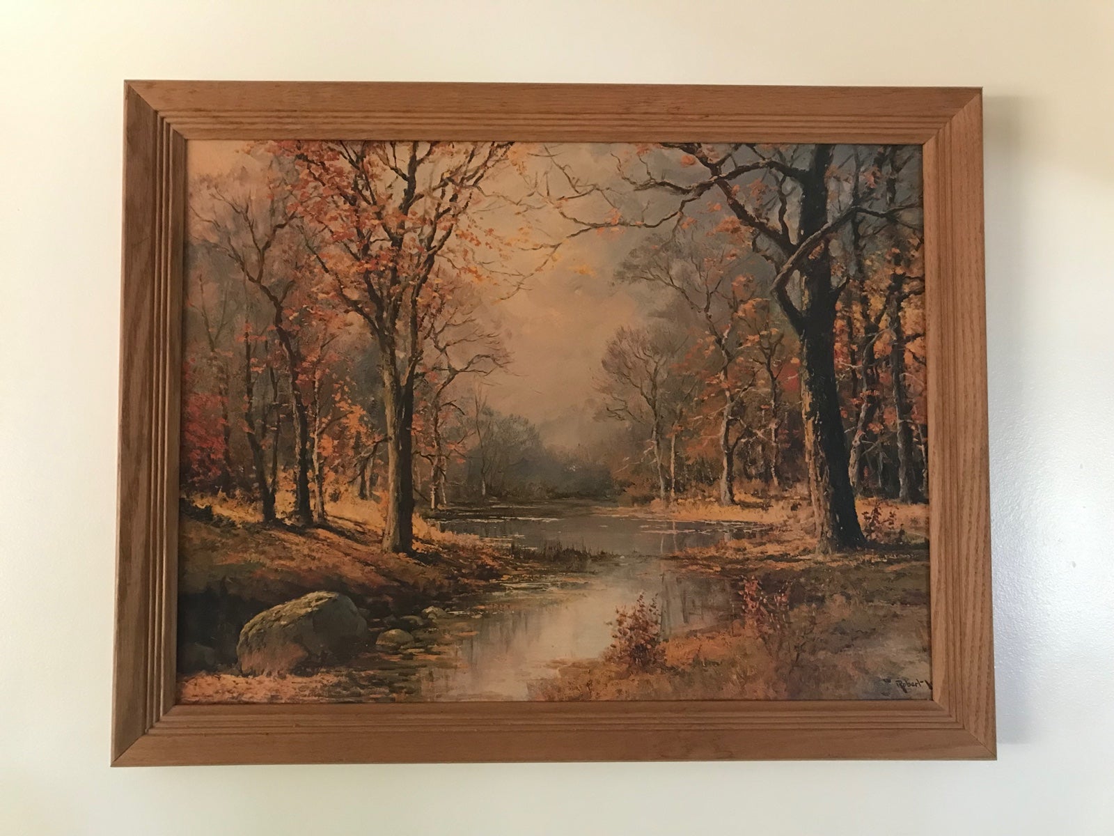 Vintage Robert Wood Oil Painting “October Morn”