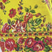 April Cornell Vivian Yellow Pink Floral Tablecloth 54x54 100% Cotton Summer