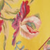 April Cornell Vivian Yellow Pink Floral Tablecloth 54x54 100% Cotton Summer