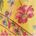 April Cornell Vivian Yellow Pink Floral Tablecloth 54x54 100% Cotton Summer