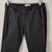 Nili Lotan East Hampton Military Pant 2 Black Gray Tape Sunfade Red Raw Hem 375