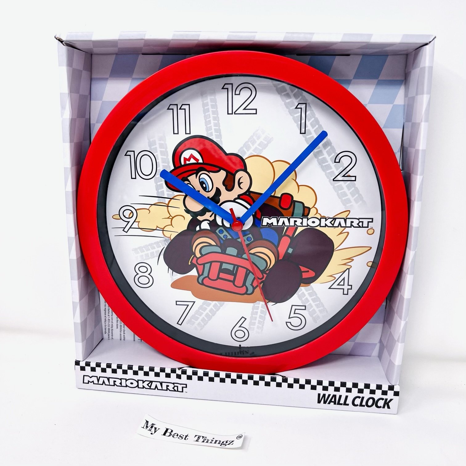 Super Mario Kart wall clock 10 . Brand new