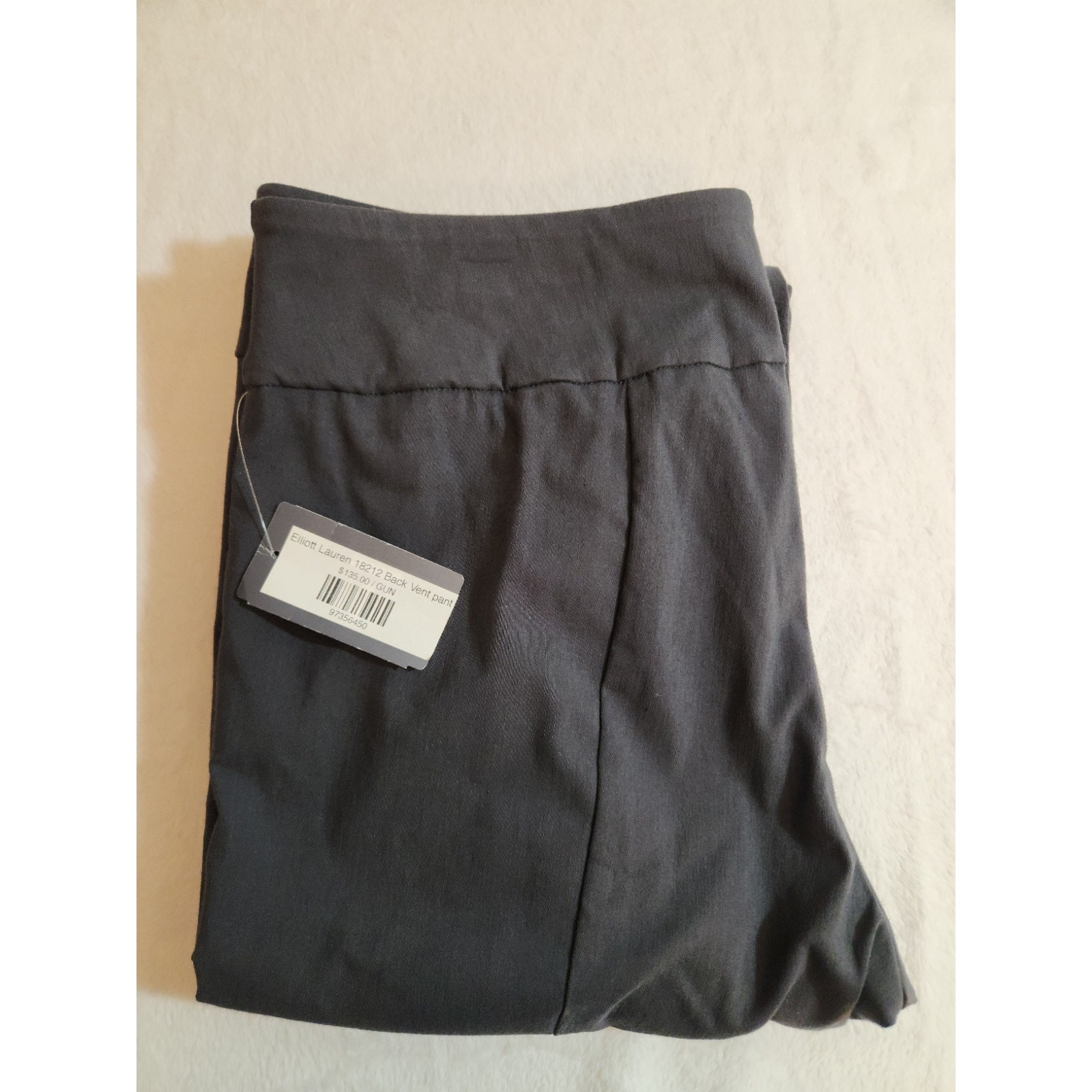 Elliott Lauren NWT Pants Mens 12 32 X 29 Gray Dress Business 18212 Back Vent
