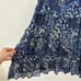 Rebecca Taylor | Blue Floral Tiered Ruffle 100% Silk Mini Dress Size 10